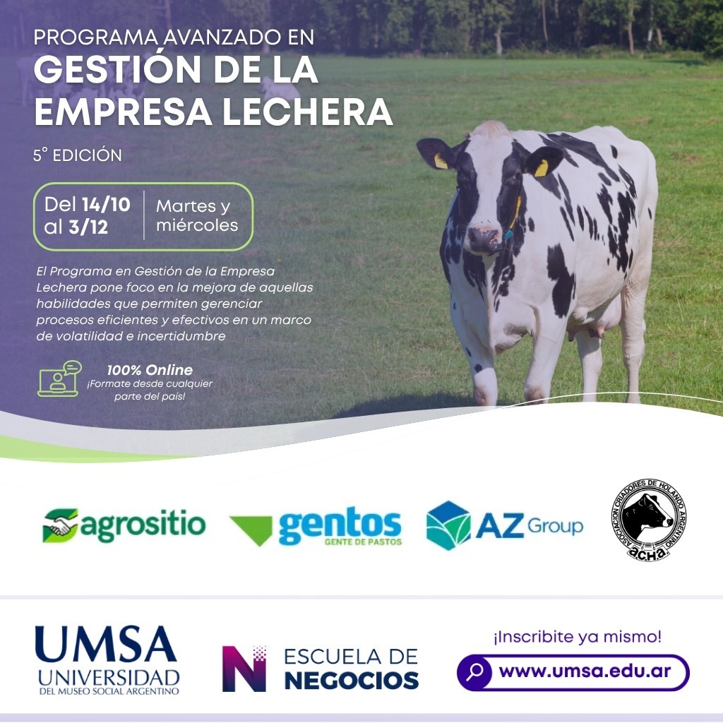 Invitación a la 5ª Edición del Programa en Gestión de la Empresa Lechera