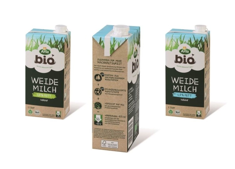 La marca de lacteos Arla innova en Finlandia al envasar sus productos en cajas hechas con bioplastico en base a madera1