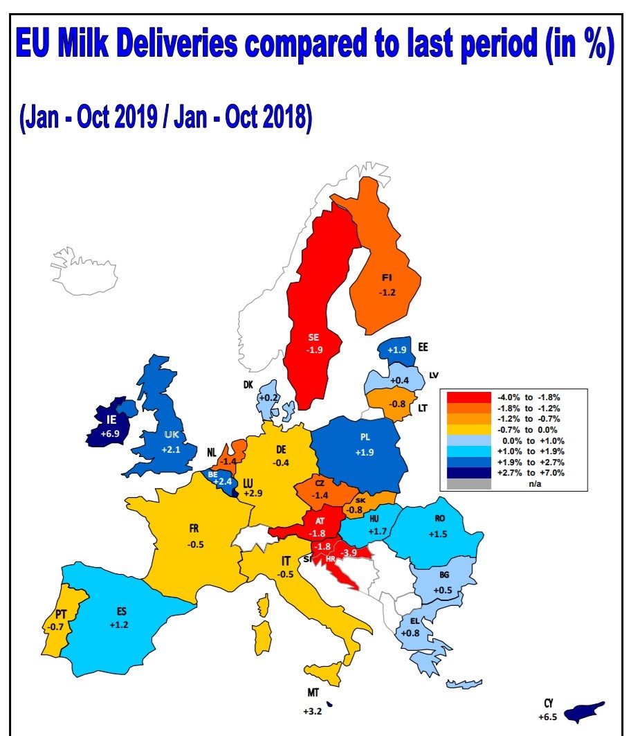 Sigue subiendo la produccion de la leche de vaca en la Union Europea1