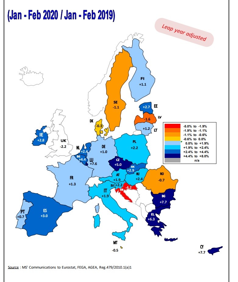 La produccion de leche de vaca en Europa1