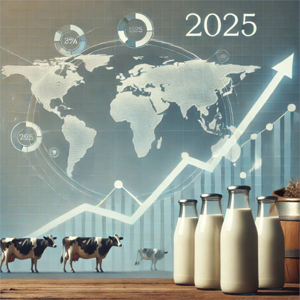 La producción mundial de leche en 2025 crecerá, pero poco