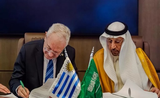 Uruguay firma acuerdo para proteger inversiones con Arabia Saudita