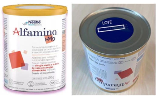 Chile alerta por leche infantil Nestlé Alfamino