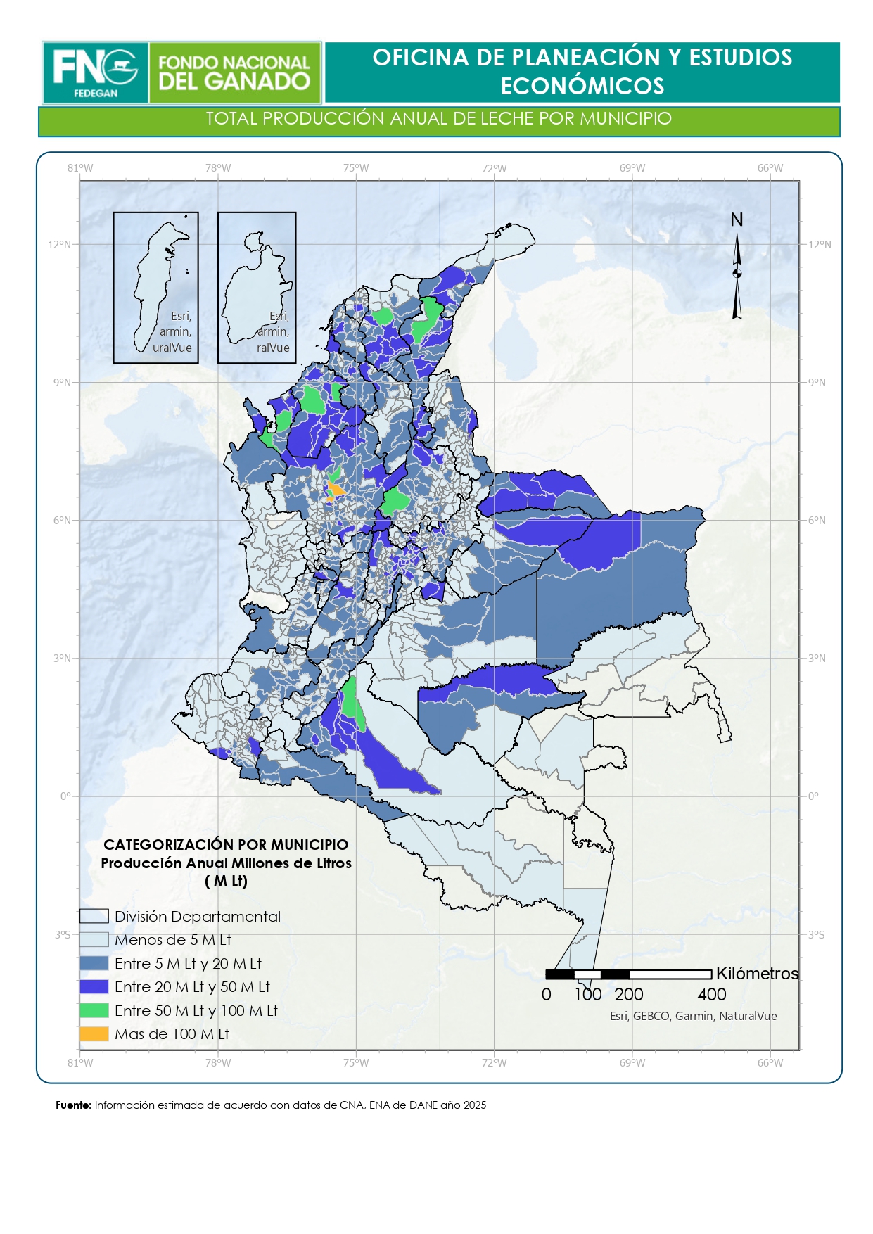 El mapa de la leche en Colombia: quién produce más y dónde está el futuro del sector 5 El mapa de la leche en Colombia