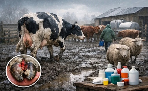 Barro y humedad elevan el riesgo de enfermedades en vacas lecheras y rodeos durante el invierno