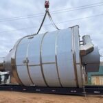 El increíble viaje de un gigante una nueva torre de secado de leche recorre 300