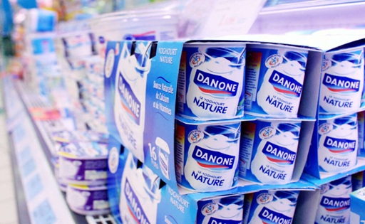 Danone queda detrás de tres grandes lácteas españolas en ventas